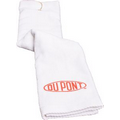 Turkish Trifold Golf Towel 16"x25" (White)